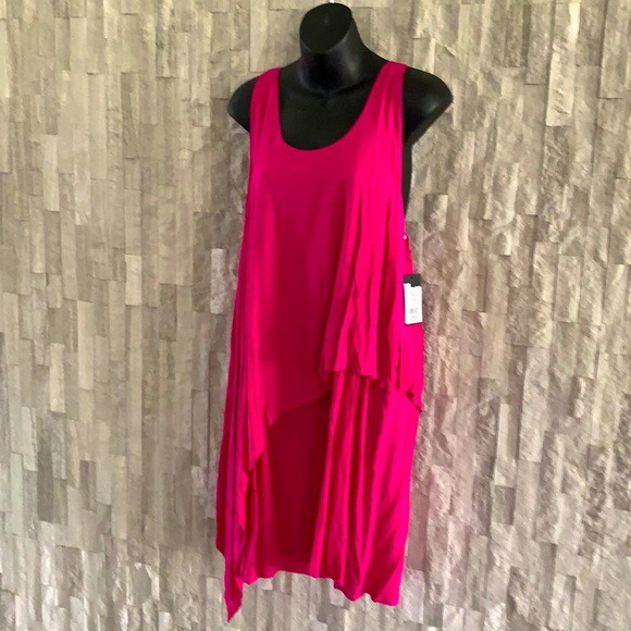 NWT Moon Apparel T-Back dress, raspberry - Picture 1 of 12